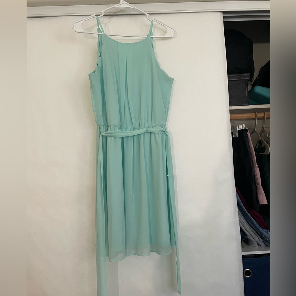 Tiffany blue knee length dress
